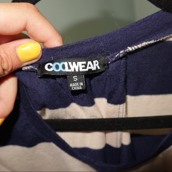 Striped Top with Open Back Detail - Picture 5 of 5